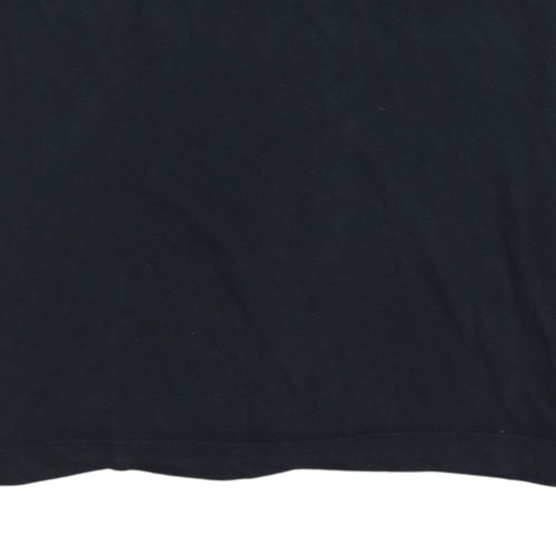 Nike Men's Black Crew Neck Short Sleeve Classic Cotton T-Shirt Size M