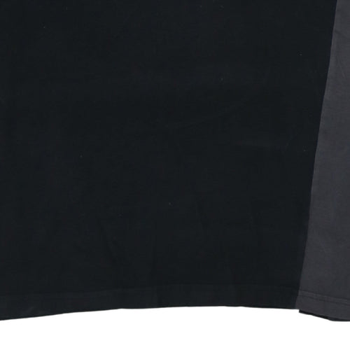 Puma Mens Black Colourblock Cotton Crew Neck T-Shirt Size L