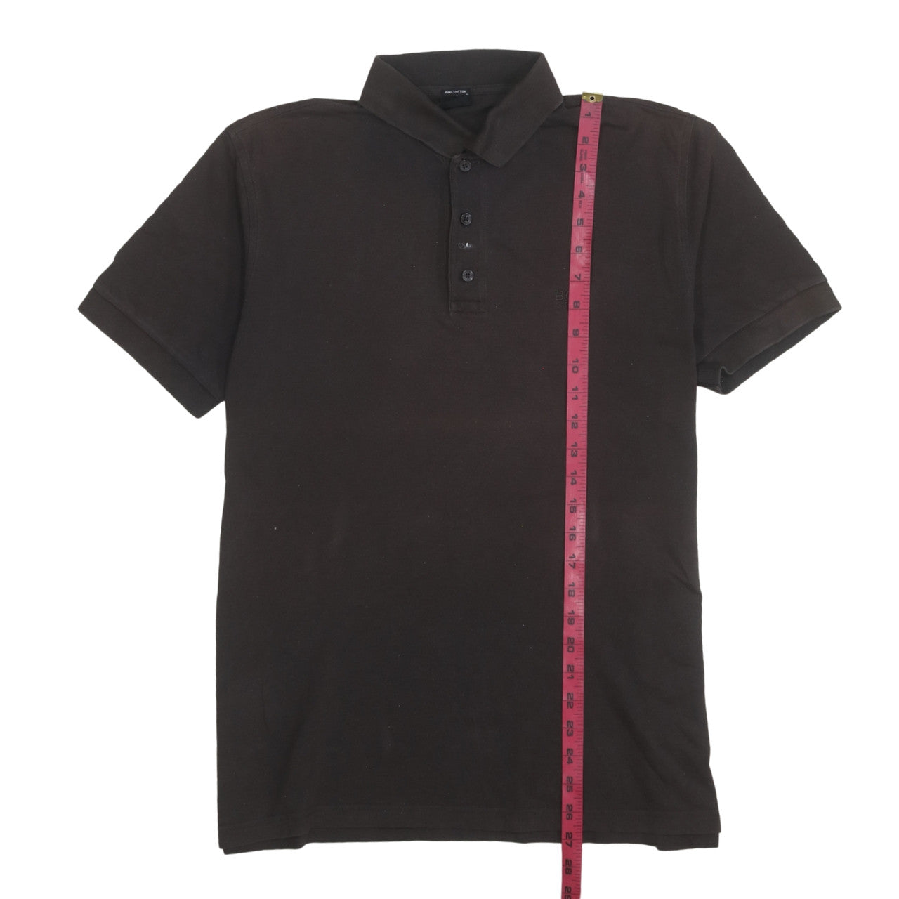 Hugo Boss Men's Brown Pima Cotton Polo Shirt Size L