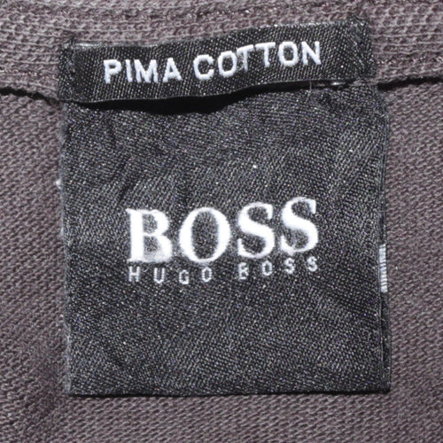Hugo Boss Men's Brown Pima Cotton Polo Shirt Size L
