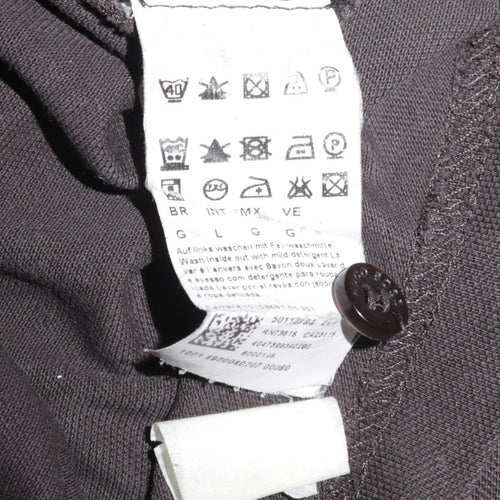 Hugo Boss Men's Brown Pima Cotton Polo Shirt Size L