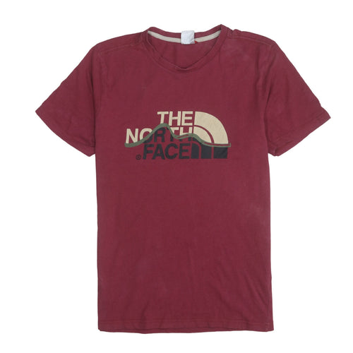 The North Face Men’s Red Crew Neck Graphic T-Shirt Size L