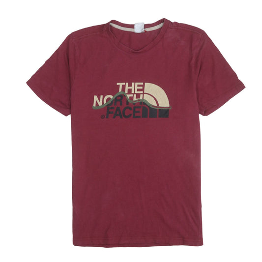 The North Face Men’s Red Crew Neck Graphic T-Shirt Size L