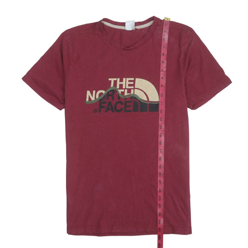 The North Face Men’s Red Crew Neck Graphic T-Shirt Size L