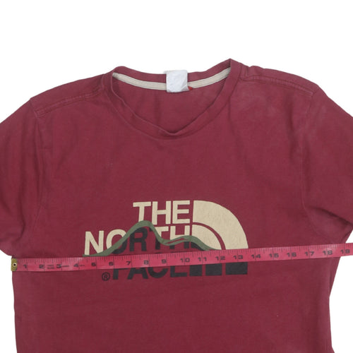 The North Face Men’s Red Crew Neck Graphic T-Shirt Size L