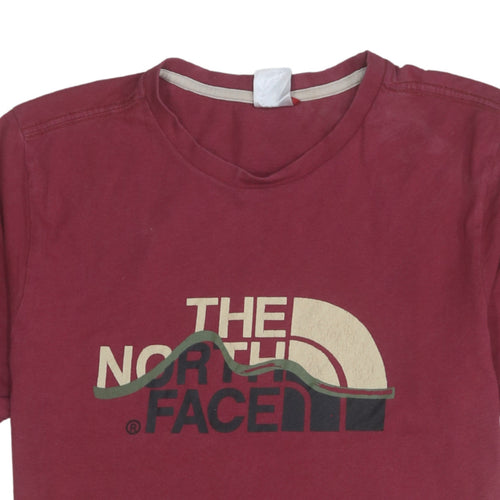The North Face Men’s Red Crew Neck Graphic T-Shirt Size L