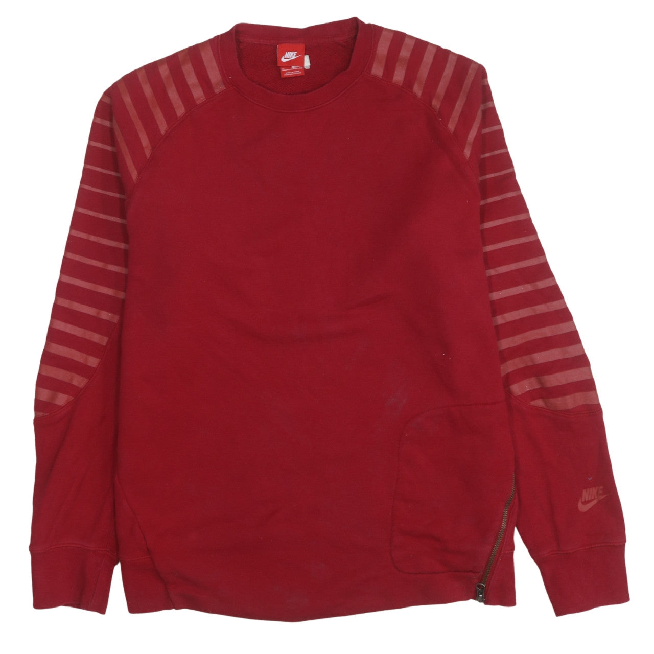 Nike Men's Red XL Pullover Crew Neck Track & Field Sweatshirt