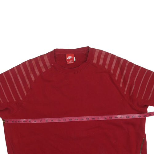 Nike Men's Red XL Pullover Crew Neck Track & Field Sweatshirt