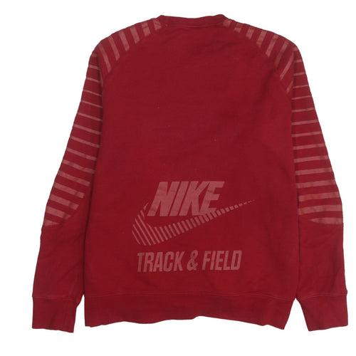 Nike Men's Red XL Pullover Crew Neck Track & Field Sweatshirt