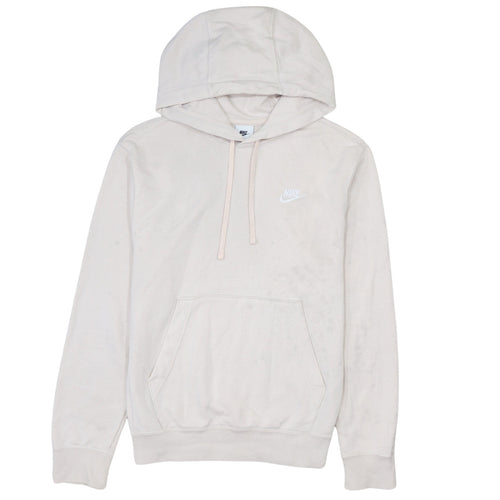 Nike Womens Beige Pullover Hoodie XS Cotton Blend Casual