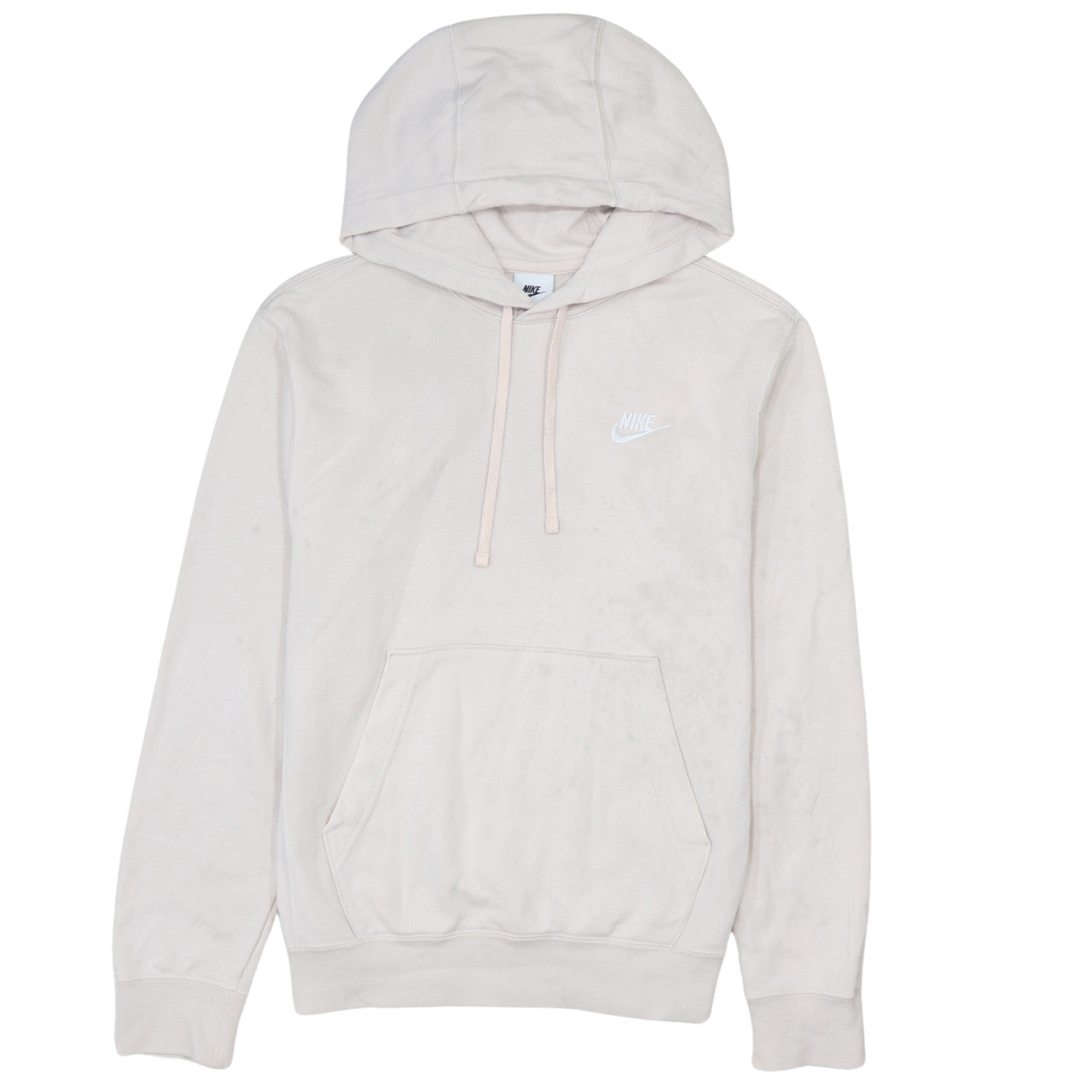Nike Womens Beige Pullover Hoodie XS Cotton Blend Casual