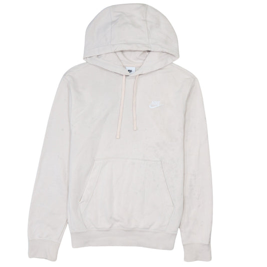 Nike Womens Beige Pullover Hoodie XS Cotton Blend Casual