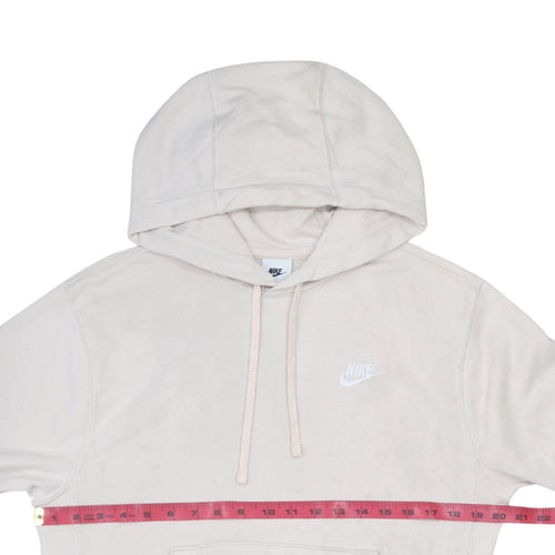 Nike Womens Beige Pullover Hoodie XS Cotton Blend Casual