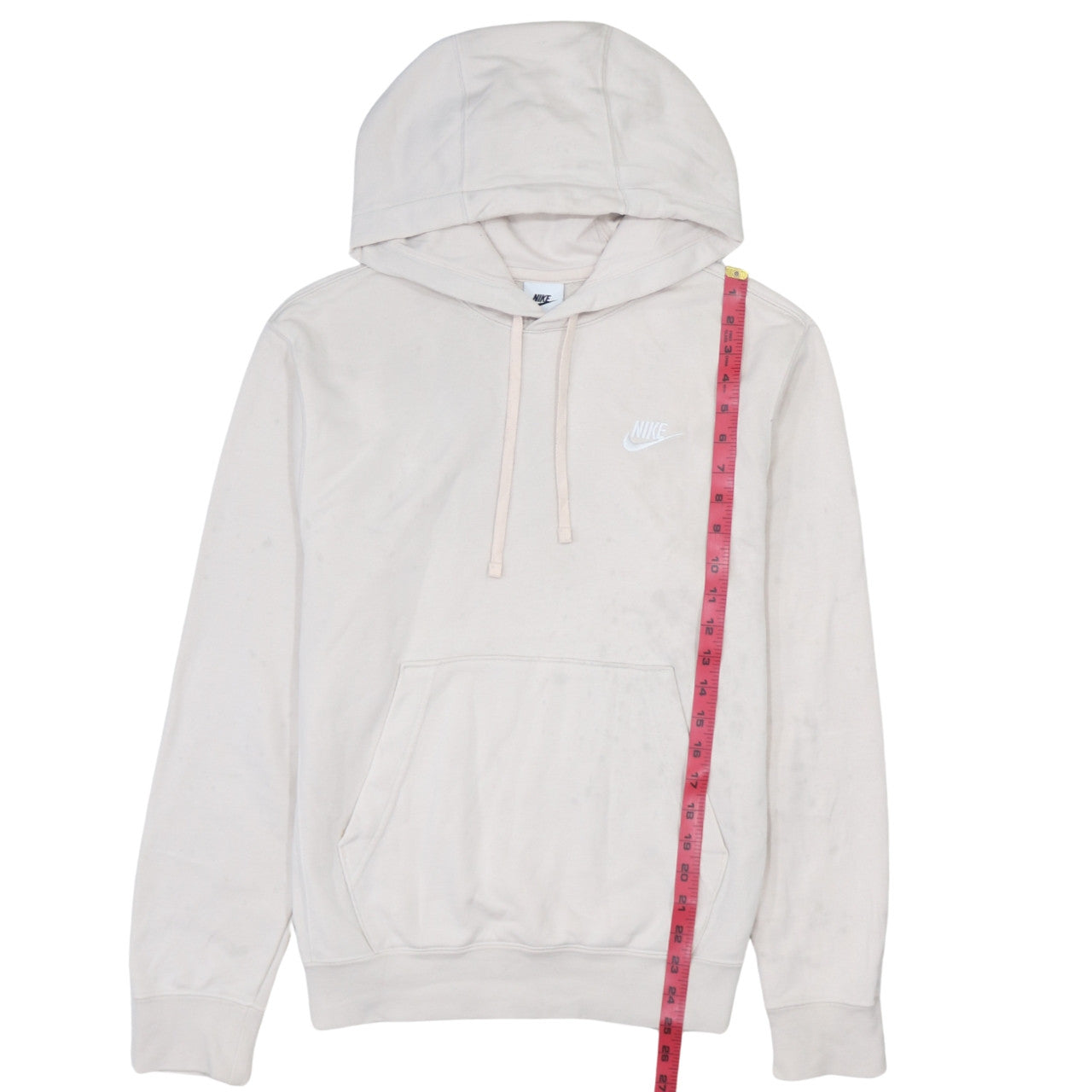 Nike Womens Beige Pullover Hoodie XS Cotton Blend Casual