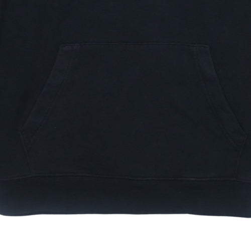 GAP Men’s Black Pullover Hoodie Medium Logo Fleece Sweatshirt