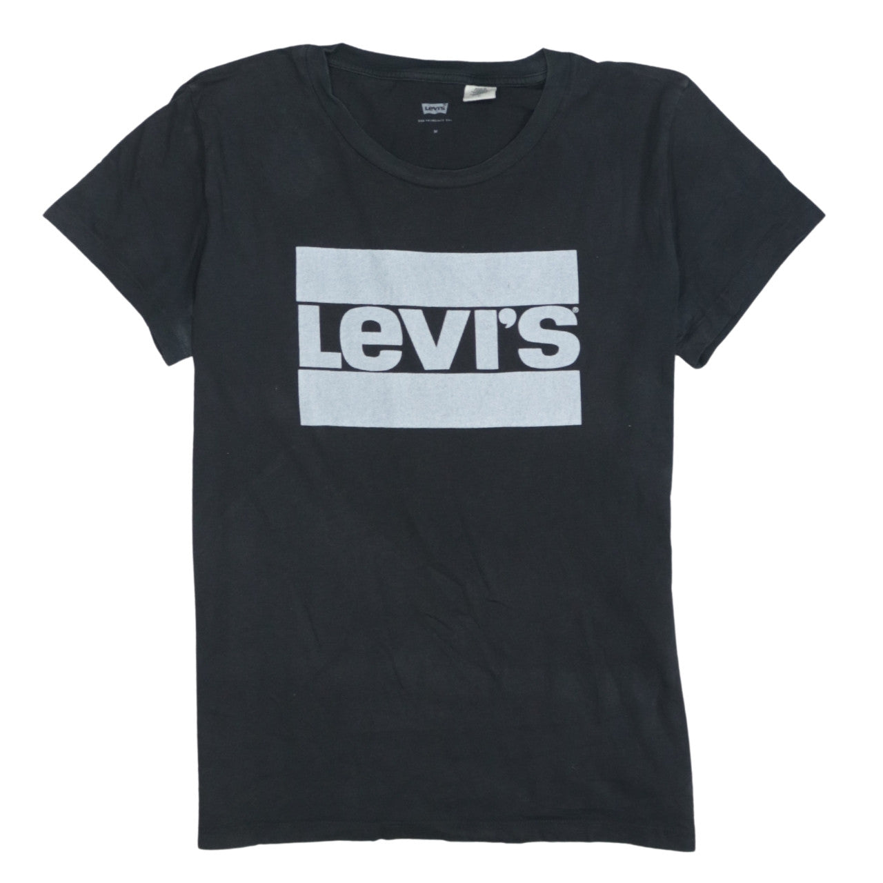Levi's Women's Black Cotton Logo T-Shirt Medium