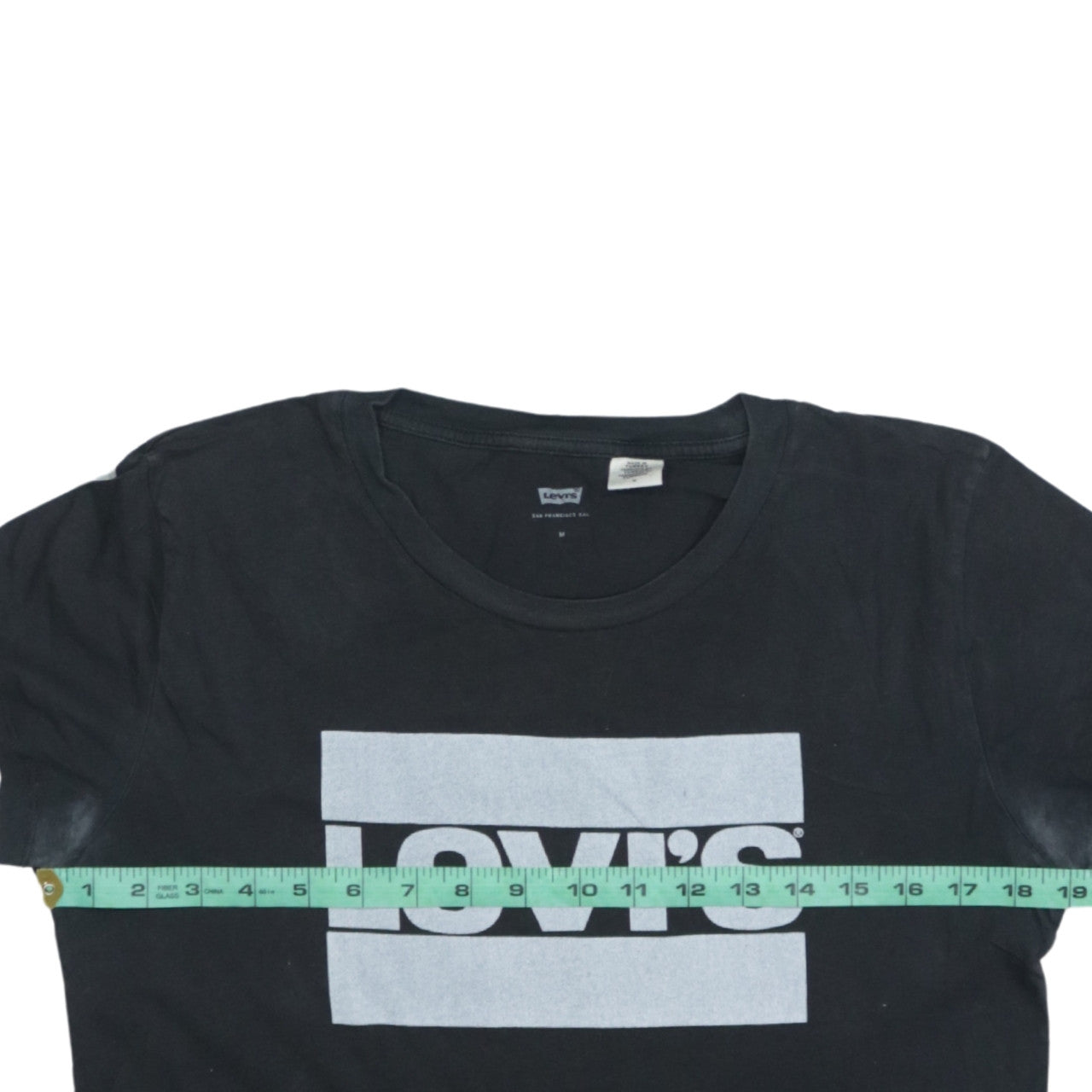Levi's Women's Black Cotton Logo T-Shirt Medium