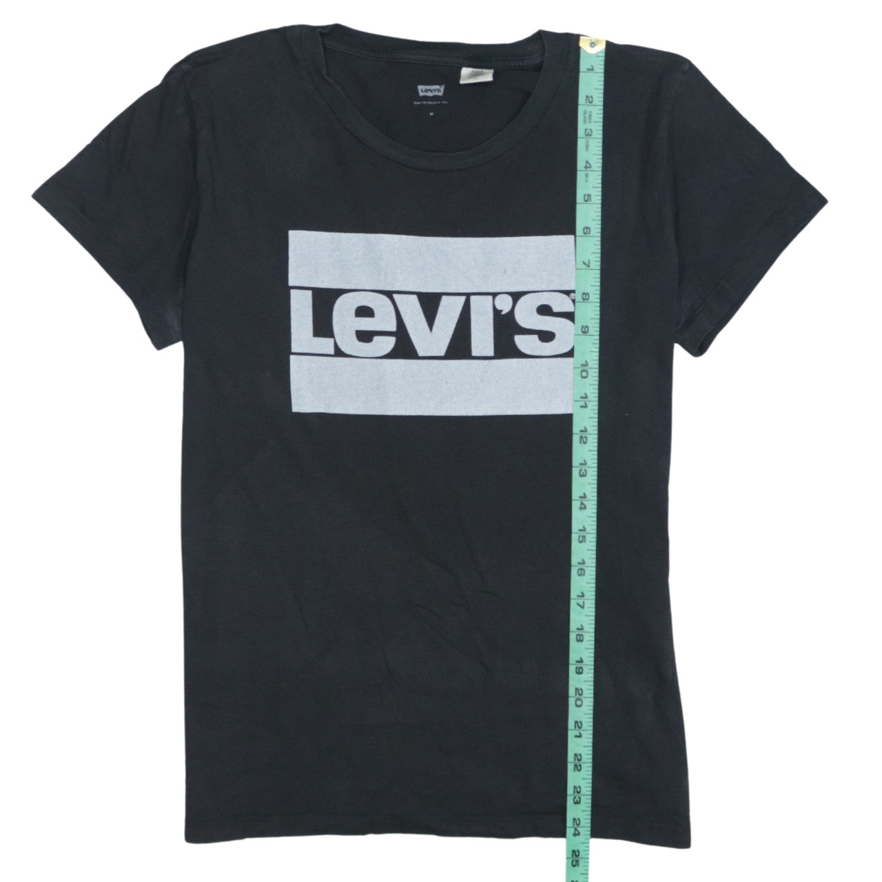 Levi's Women's Black Cotton Logo T-Shirt Medium