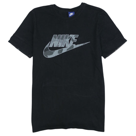 Nike Men's Black Graphic Logo Short Sleeve Cotton T-Shirt M