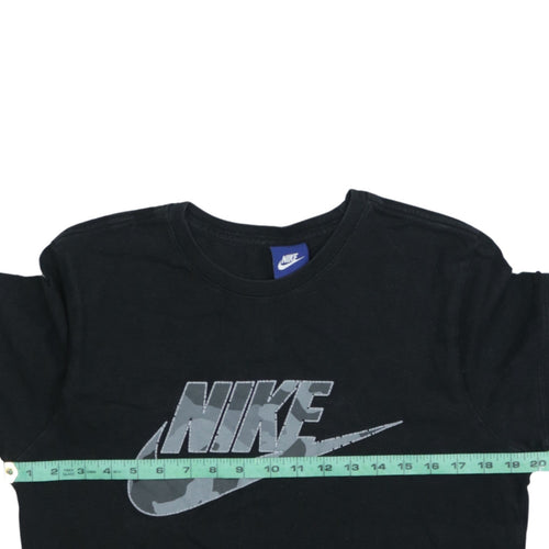 Nike Men's Black Graphic Logo Short Sleeve Cotton T-Shirt M
