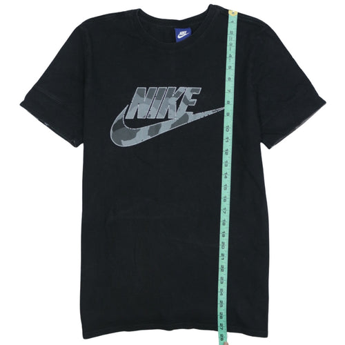 Nike Men's Black Graphic Logo Short Sleeve Cotton T-Shirt M