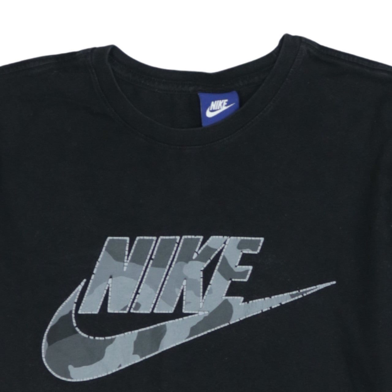 Nike Men's Black Graphic Logo Short Sleeve Cotton T-Shirt M