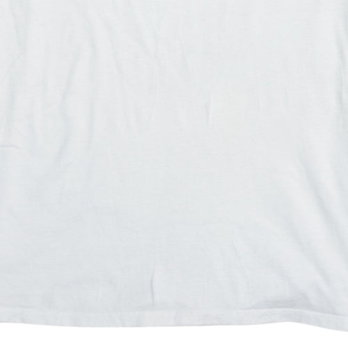 Levi's Men's White Logo Graphic Crew Neck Short Sleeve T-Shirt L