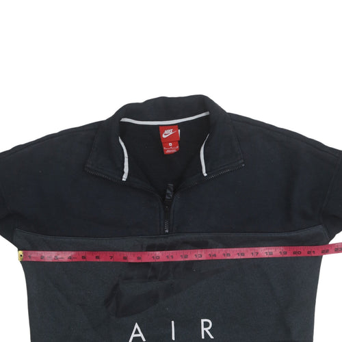 Nike Men's Black 1/2 Zip Air Logo Sweatshirt Size M