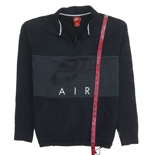 Nike Men's Black 1/2 Zip Air Logo Sweatshirt Size M