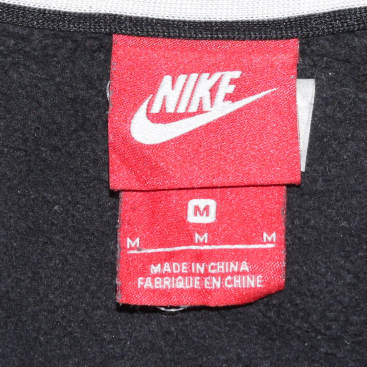 Nike Men's Black 1/2 Zip Air Logo Sweatshirt Size M