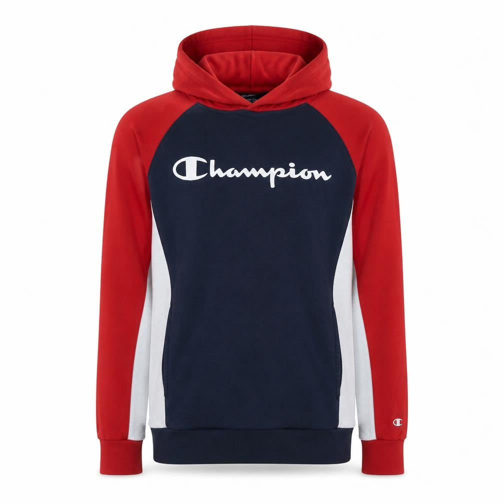 Front view of Champion Men's Multicoloured Pullover Hoodie Small Athletic Fit