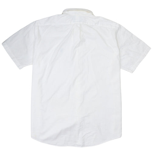 Ralph Lauren Men's White Slim Fit Button-Down Short Sleeve Shirt XL