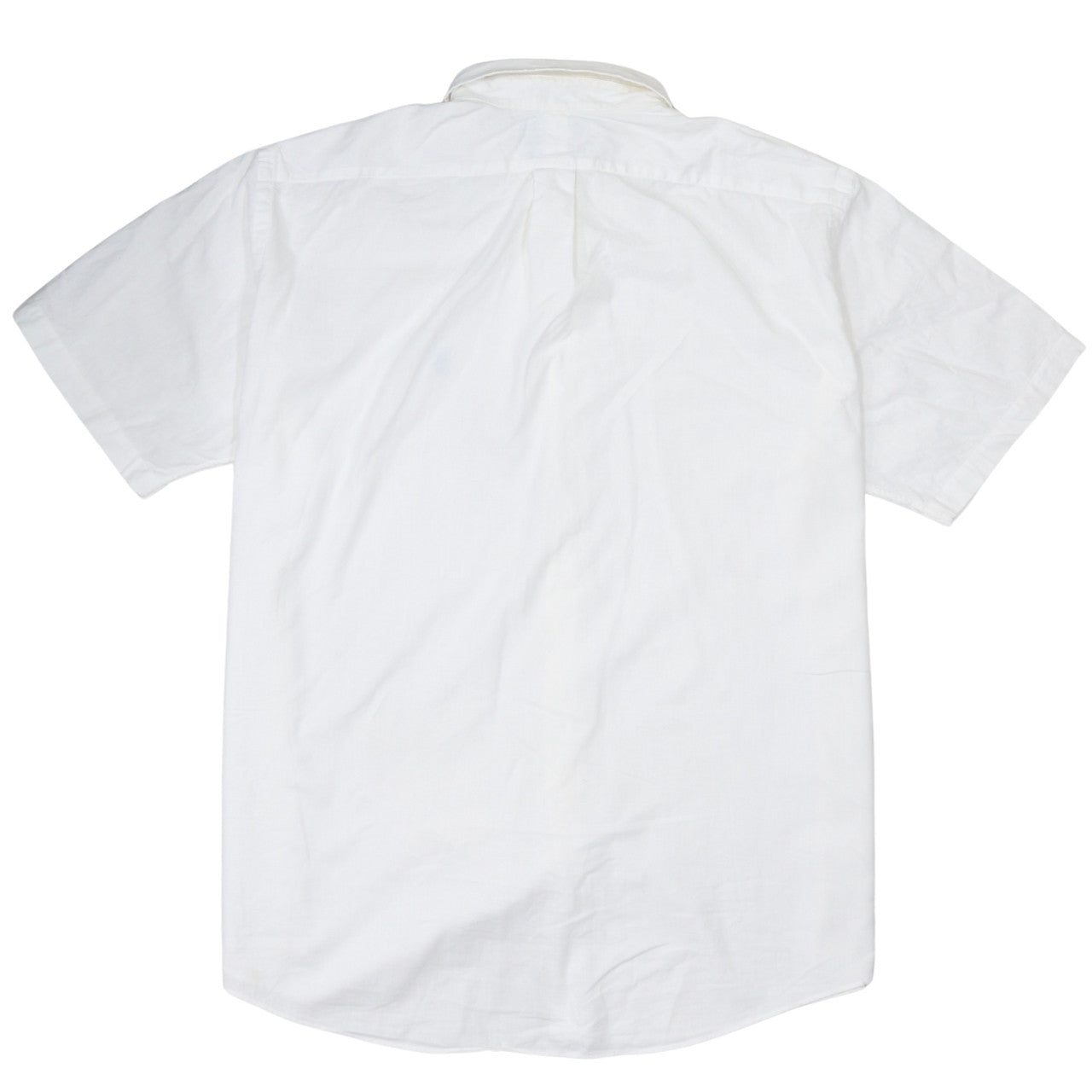 Ralph Lauren Men's White Slim Fit Button-Down Short Sleeve Shirt XL