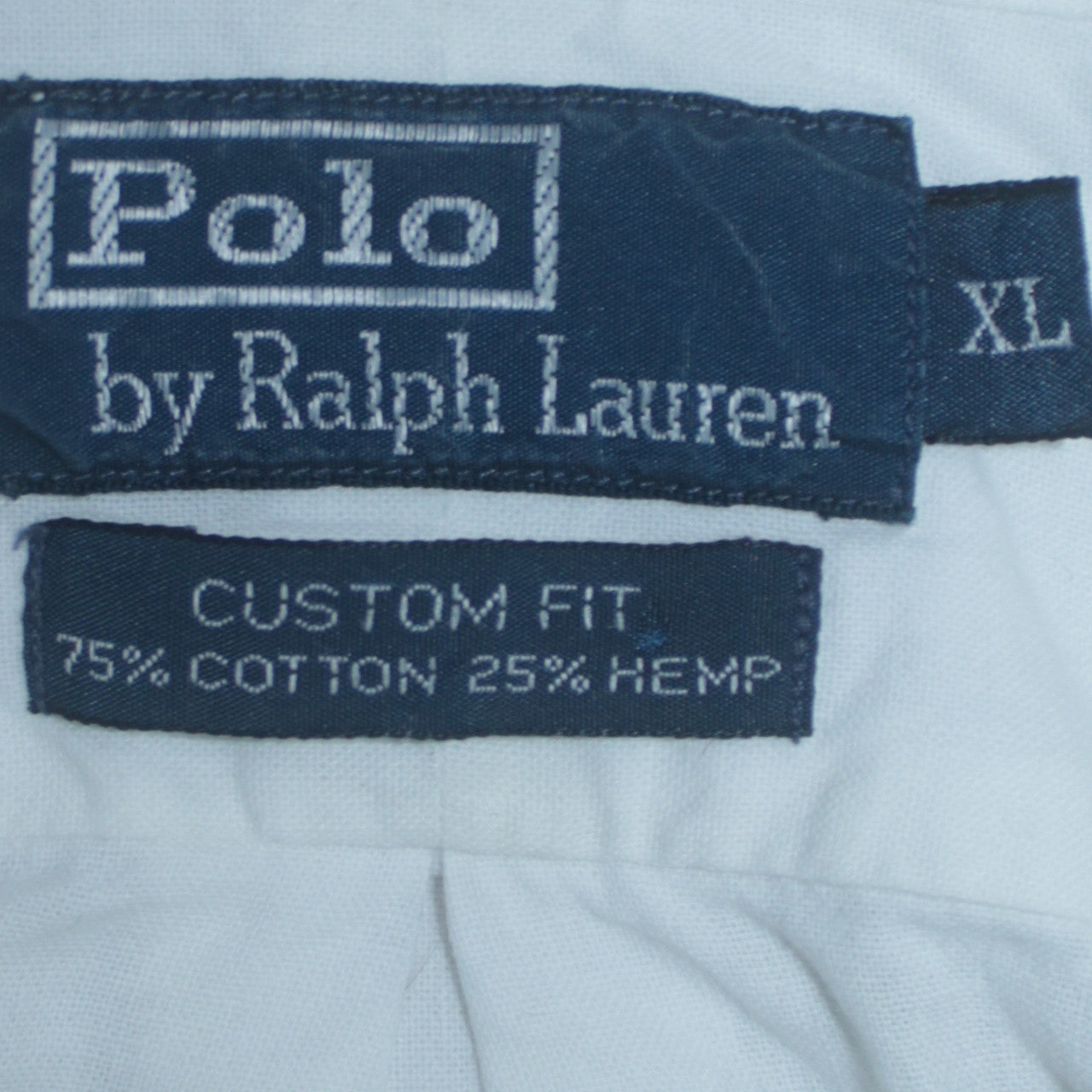 Ralph Lauren Men's White Slim Fit Button-Down Short Sleeve Shirt XL