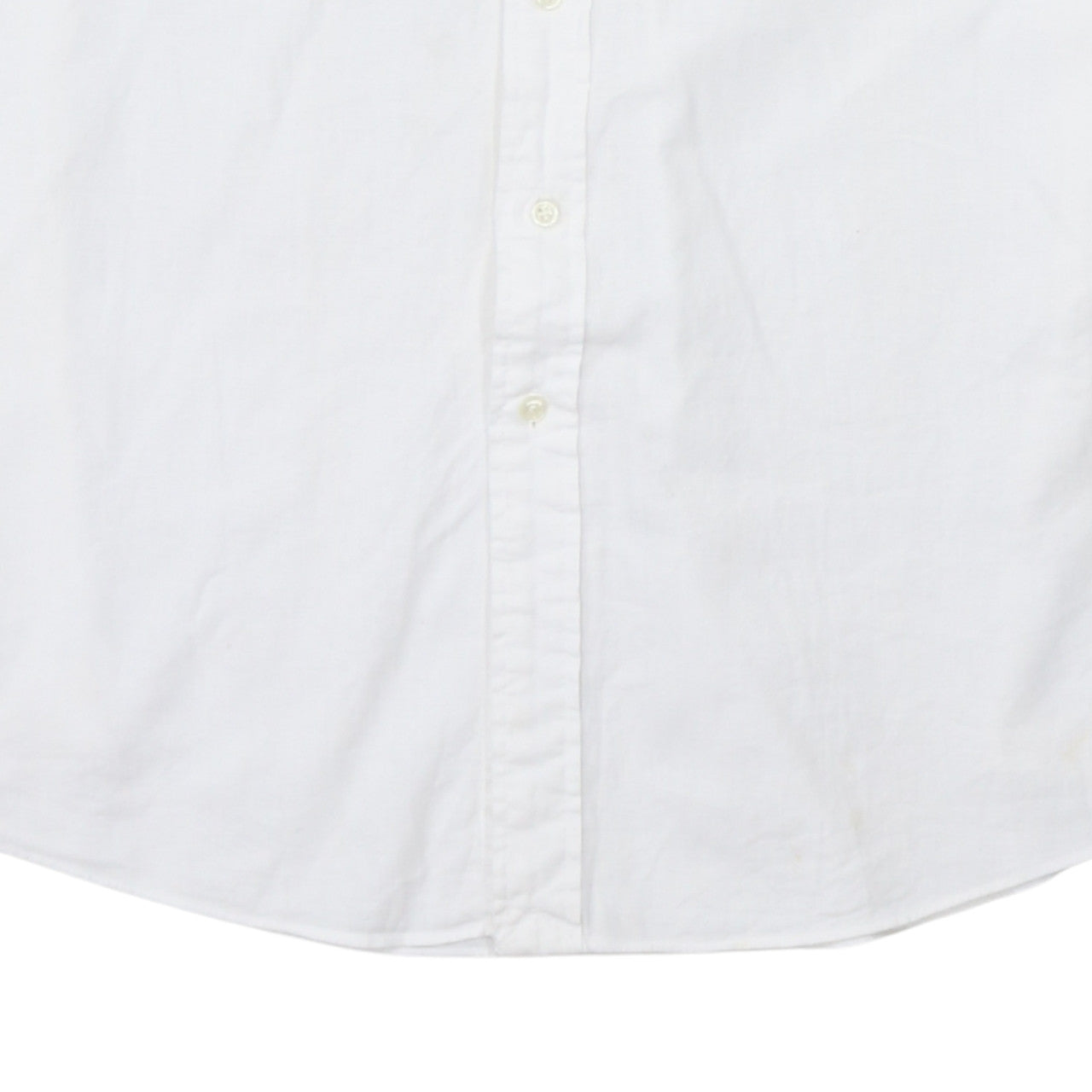 Ralph Lauren Men's White Slim Fit Button-Down Short Sleeve Shirt XL
