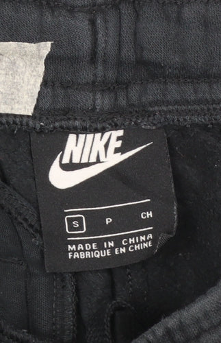 Nike Men's Black Jogger Sweatpants S Regular Fit Fleece Trousers