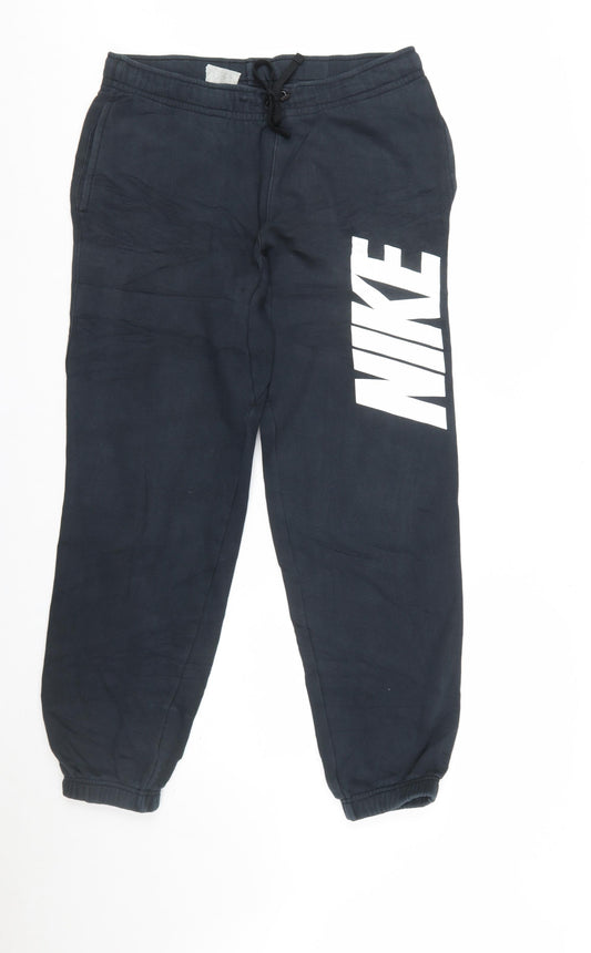 Nike Men's Black Jogger Sweatpants Medium Cotton Blend