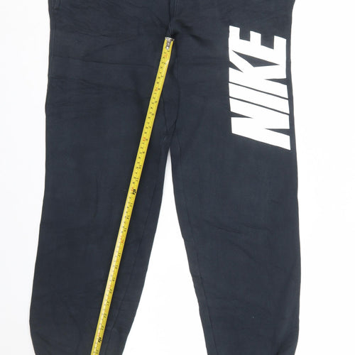 Nike Men's Black Jogger Sweatpants Medium Cotton Blend