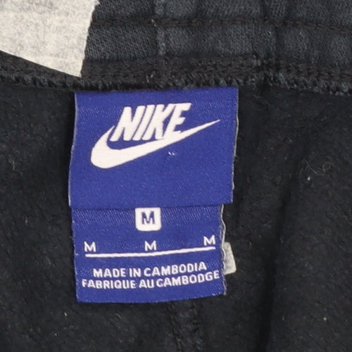 Nike Men's Black Jogger Sweatpants Medium Cotton Blend