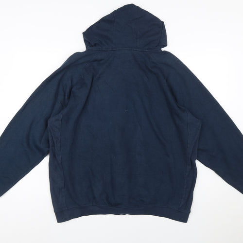 Umbro Men's Blue Full Zip Hoodie XL Sportswear Fleece