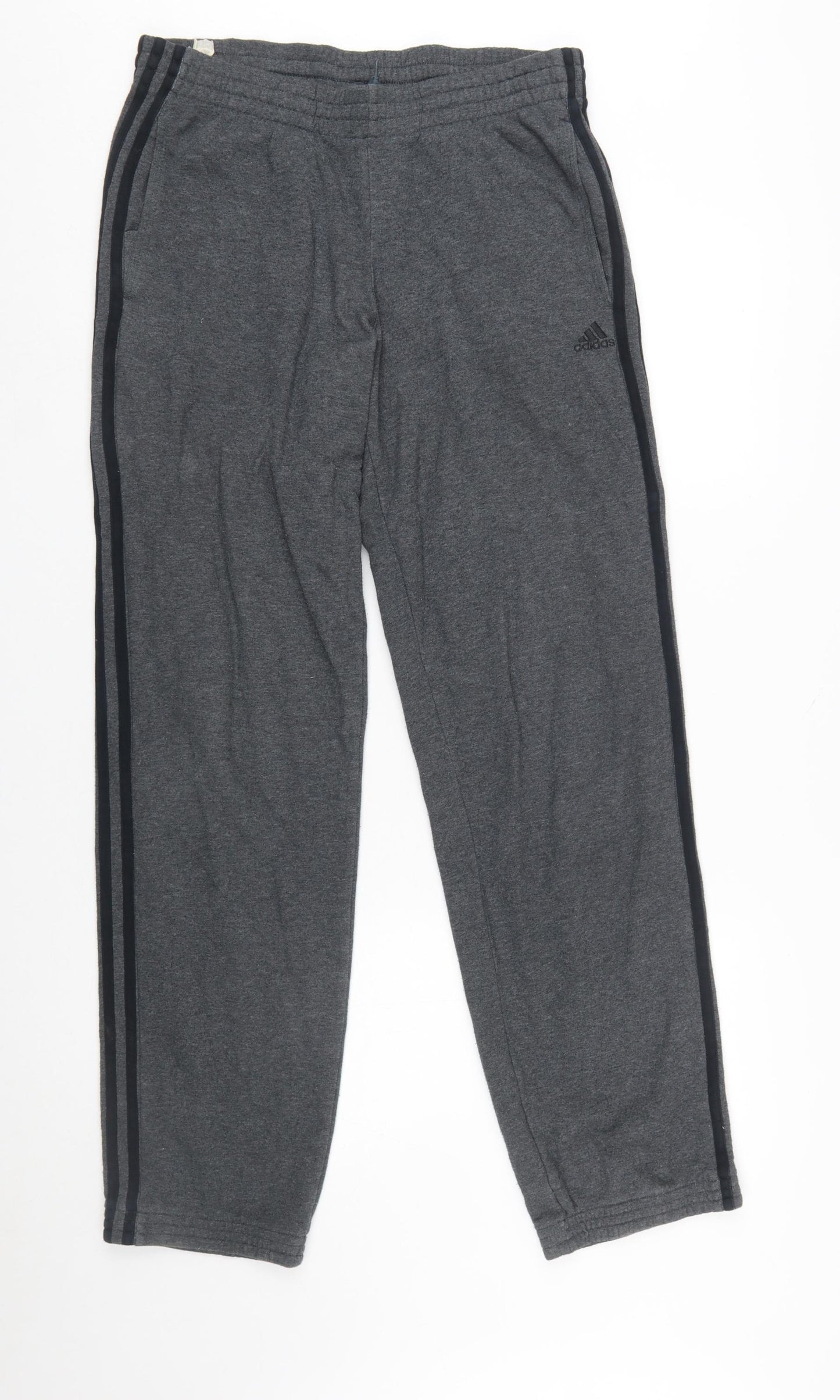 adidas Men Grey Small Regular Sweatpants Performance Essentials
