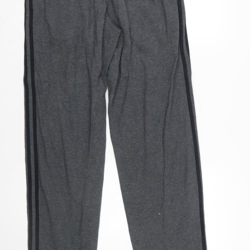 adidas Men Grey Small Regular Sweatpants Performance Essentials
