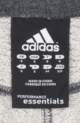 adidas Men Grey Small Regular Sweatpants Performance Essentials