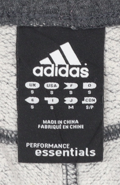 adidas Men Grey Small Regular Sweatpants Performance Essentials
