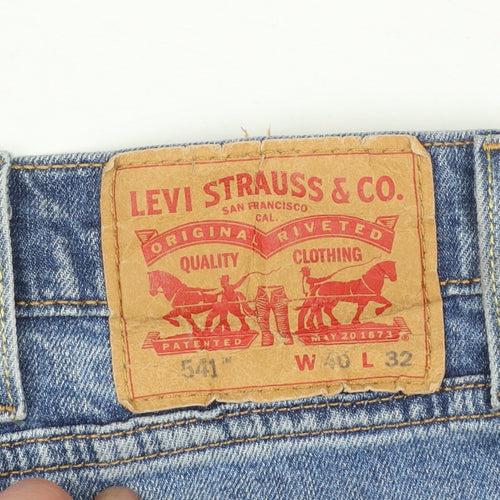 Levi's 541 Men's Blue Regular Fit Straight Denim Jeans W40 L32