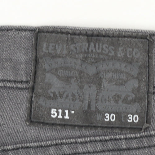Levi's 511 Men's Grey Slim Fit Denim Jeans W30 L30