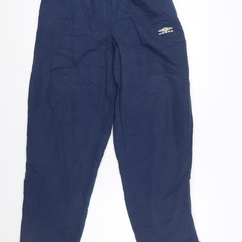 Umbro Mens Blue Polyester Track Pants M Sports Casual Trousers