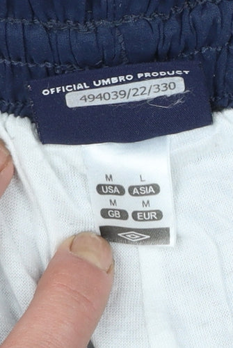 Umbro Mens Blue Polyester Track Pants M Sports Casual Trousers