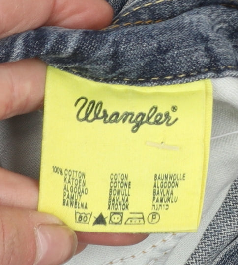 Wrangler Men Blue 30x32 Straight Leg Denim Jeans Dayton