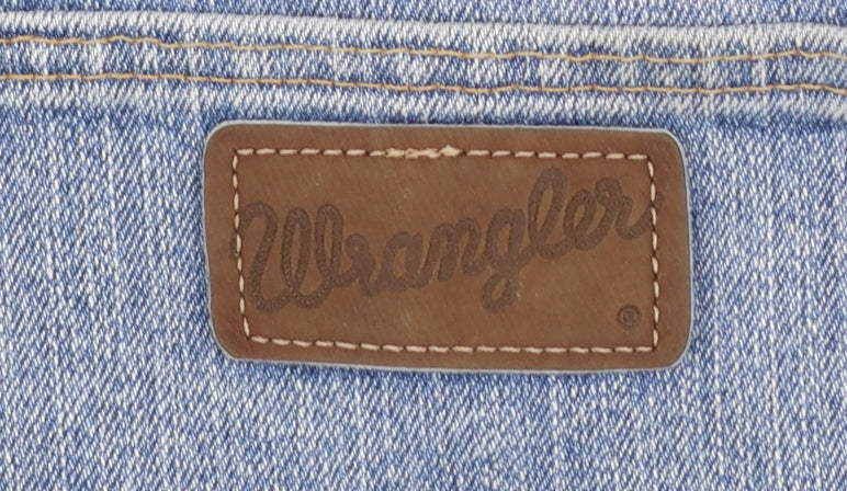 Wrangler Men's Blue Straight Jeans 42x32 Denim Classic Fit